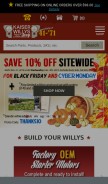 How kaiserwillys.com looks like on a mobile device such as an iPhone.