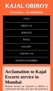 How kajalobiroy.com looks like on a mobile device such as an iPhone.