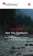 How kalkomey.com looks like on a mobile device such as an iPhone.