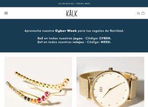 How kalkstore.com looks like on a tablet such as an iPad.
