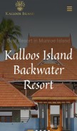 How kalloosisland.com looks like on a mobile device such as an iPhone.