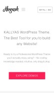 How kallyas.net looks like on a mobile device such as an iPhone.