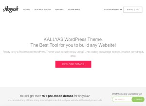 How kallyas.net looks like on a tablet such as an iPad.