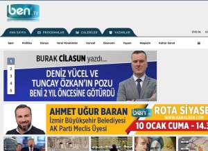 How kanalben.com looks like on a tablet such as an iPad.