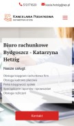 How kancelaria-podatkowa.org looks like on a mobile device such as an iPhone.