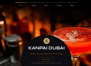 How kanpaime.com looks like on a tablet such as an iPad.