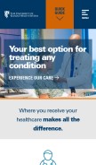 How kansashealthsystem.com looks like on a mobile device such as an iPhone.