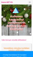 How kapos-net.hu looks like on a mobile device such as an iPhone.
