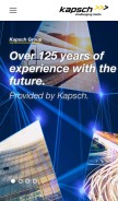How kapsch.net looks like on a mobile device such as an iPhone.