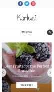 How karluci.com looks like on a mobile device such as an iPhone.