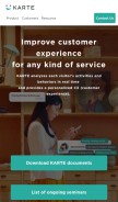 How karte.io looks like on a mobile device such as an iPhone.
