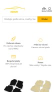 How karus.cz looks like on a mobile device such as an iPhone.