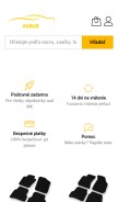 How karus.sk looks like on a mobile device such as an iPhone.