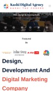 How kashidigital.in looks like on a mobile device such as an iPhone.