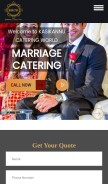 How kasikannucateringworld.in looks like on a mobile device such as an iPhone.