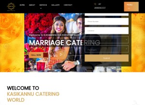 How kasikannucateringworld.in looks like on a tablet such as an iPad.