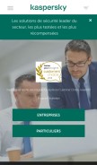 How kaspersky.com looks like on a mobile device such as an iPhone.
