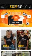 How katertje.shop looks like on a mobile device such as an iPhone.