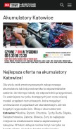 How katowice-akumulatory.pl looks like on a mobile device such as an iPhone.