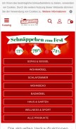 How kauf-unique.de looks like on a mobile device such as an iPhone.