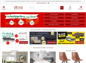 How kauf-unique.de looks like on a tablet such as an iPad.