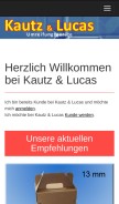 How kautz-lucas.de looks like on a mobile device such as an iPhone.