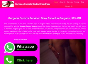 How kavitachoudhary.com looks like on a tablet such as an iPad.
