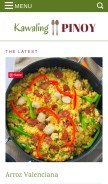 How kawalingpinoy.com looks like on a mobile device such as an iPhone.