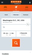 How kayak.dk looks like on a mobile device such as an iPhone.