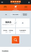 How kayak.es looks like on a mobile device such as an iPhone.