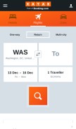 How kayak.ie looks like on a mobile device such as an iPhone.