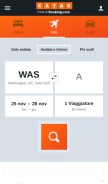 How kayak.it looks like on a mobile device such as an iPhone.