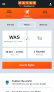 How kayak.sg looks like on a mobile device such as an iPhone.
