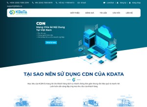 How kcdn.vn looks like on a tablet such as an iPad.