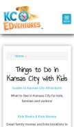 How kcedventures.com looks like on a mobile device such as an iPhone.