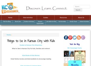 How kcedventures.com looks like on a tablet such as an iPad.