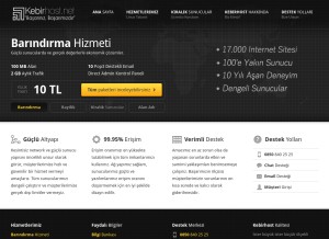 How kebirhost.com looks like on a tablet such as an iPad.