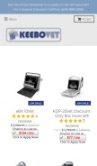 How keebovet.com looks like on a mobile device such as an iPhone.