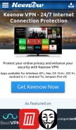 How keenow.com looks like on a mobile device such as an iPhone.