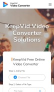 How keepvid.cc looks like on a mobile device such as an iPhone.