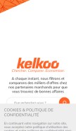 How kelkoo.com looks like on a mobile device such as an iPhone.