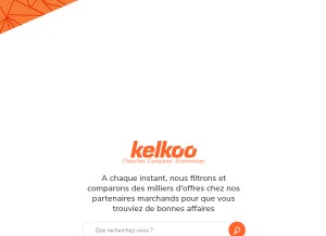 How kelkoo.fr looks like on a tablet such as an iPad.