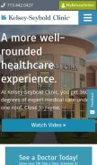How kelsey-seybold.com looks like on a mobile device such as an iPhone.