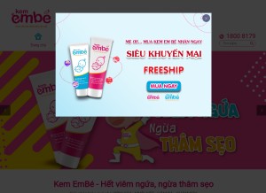 How kemembe.com looks like on a tablet such as an iPad.