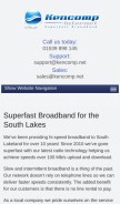 How kencomp.net looks like on a mobile device such as an iPhone.