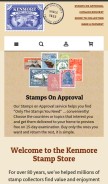 How kenmorestamp.com looks like on a mobile device such as an iPhone.