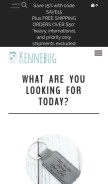 How kennebugboutique.com looks like on a mobile device such as an iPhone.