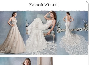 How kennethwinston.com looks like on a tablet such as an iPad.