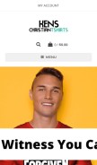 How kenschristiantshirts.com looks like on a mobile device such as an iPhone.
