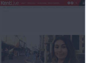 How kentlive.news looks like on a tablet such as an iPad.